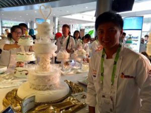 Wedding cake display by Mr. Jireh Rodriguez - HIGHEST GOLD AWARD